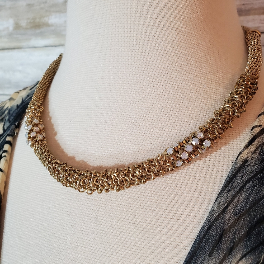 CHICO'S Unique Mixed Mesh Necklace NWT!!